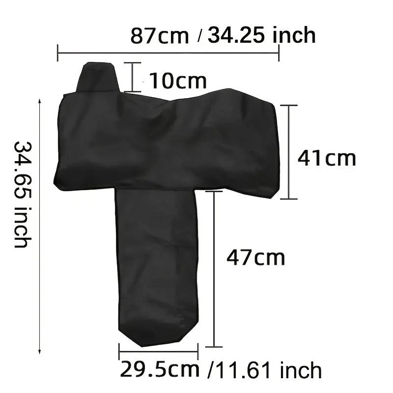 Прочный чехол для седла из ткани Оксфорд с эластичными ремнями-Пыленепроницаемый и сверхпрочный чехол для хранения амуниции для лошадей, полиэстер