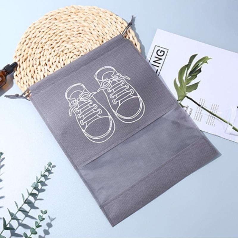 5/10 шт. Мешок для хранения обуви из нетканого материала, мешок для обуви на шнурке, дорожный мешок для хранения, пыленепроницаемый и экологичный мешок