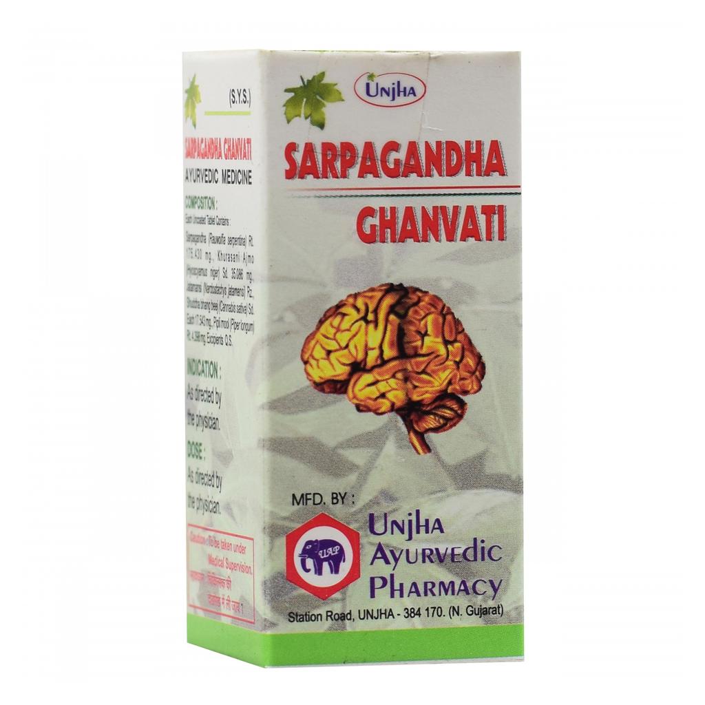 Сарпагандха Гханвати (40 таб, 250 мг), Sarpagandha Ghanvati,  Unjha
