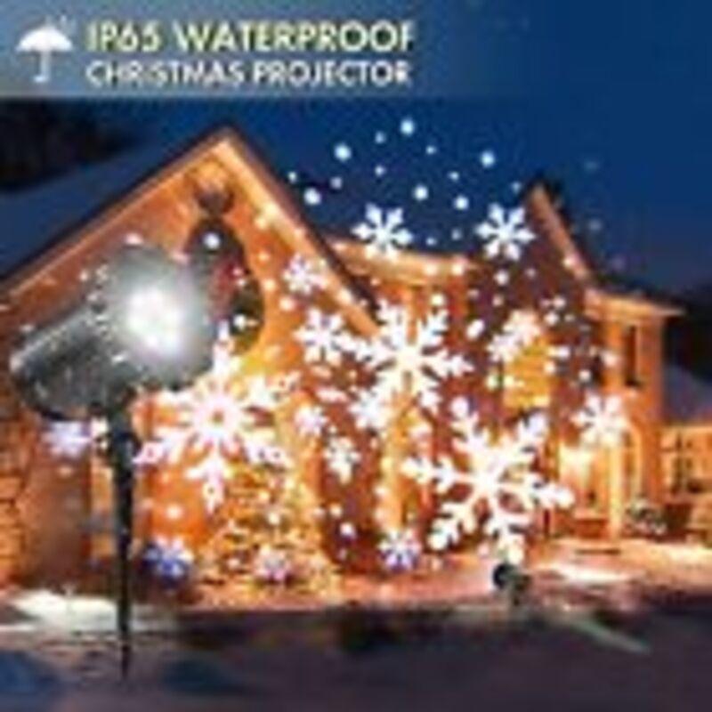 Яркие и четкие узоры снежинок со светодиодной движущейся проекционной лампой для Рождества