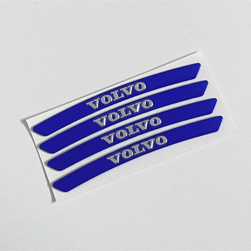 4 шт. Наклейка на колесо Volvo подходит для маркировки шин автомобилей Volvo s90xc60s60lxc40xc90v90cc, металлических колес, модифицированных автомобилей.
