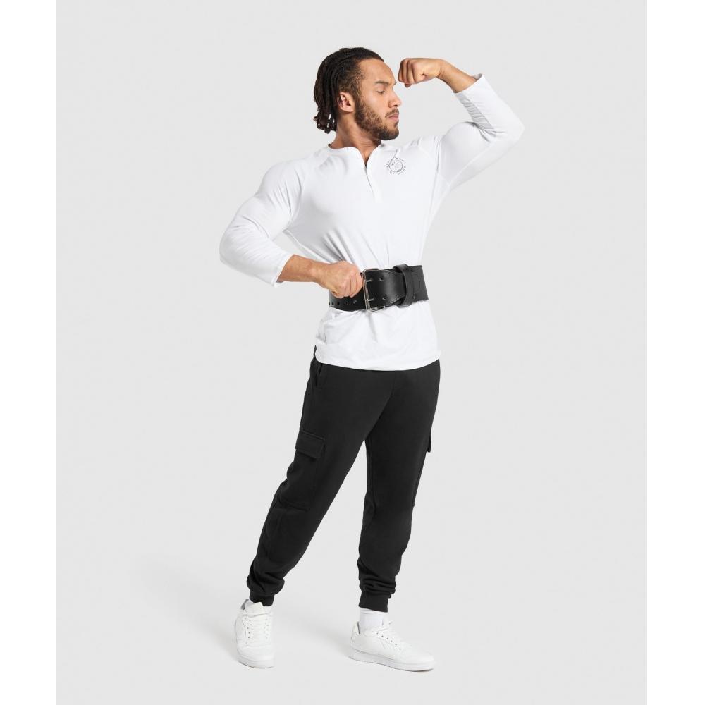 Gymshark Legacy Henley White A5a3c Wb57