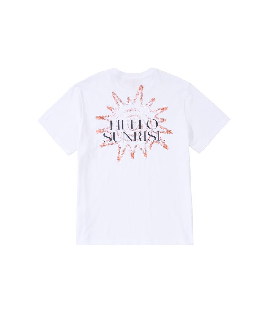 HELLO SUNRISE Hs Sunburst Icon Tee _White
