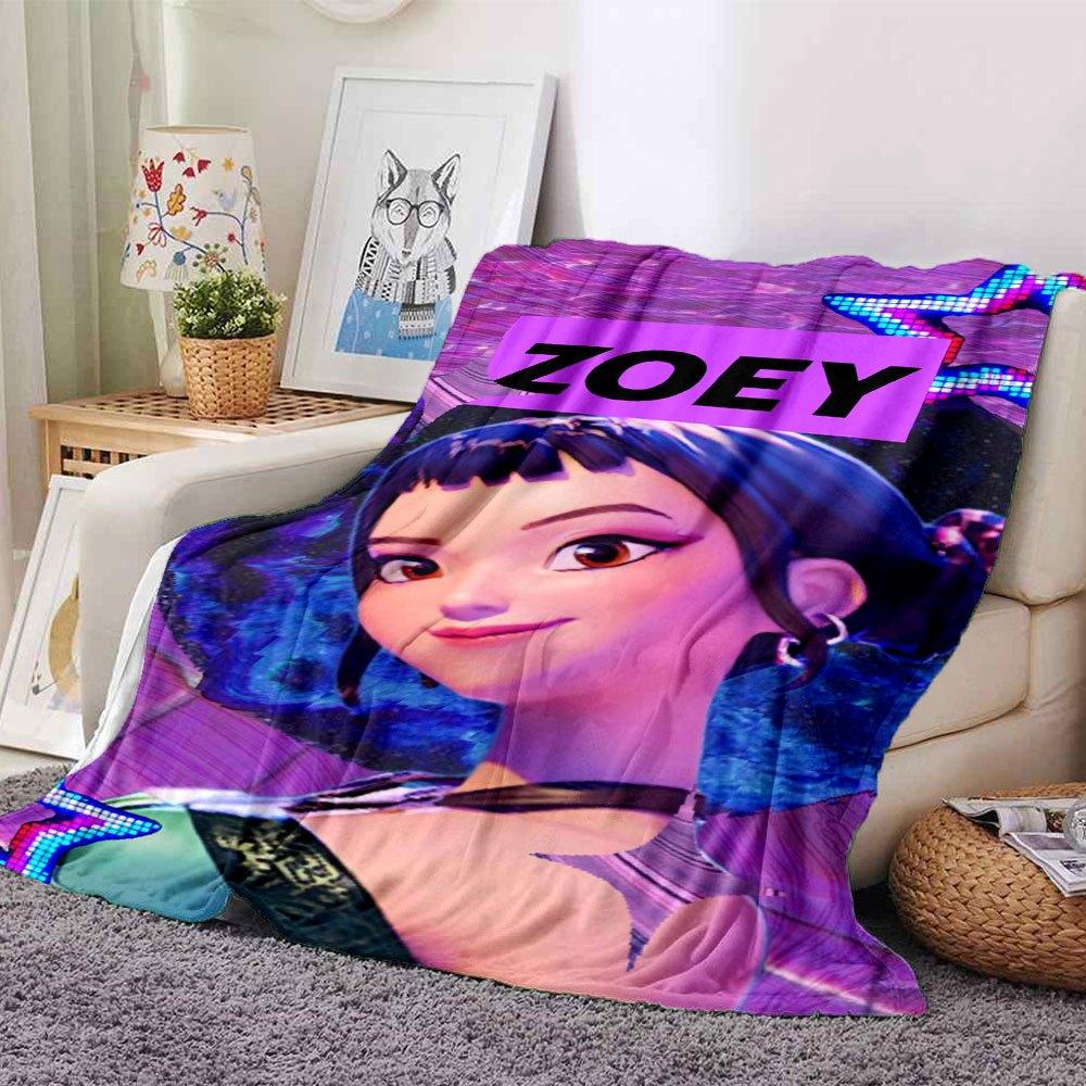 1pc Hunter X Kopo group - Themed Flannel Blanket - Suitable for Bed, Home Decor, Graduation Gifts, Easter, Back to School, ChristmasA53