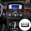 Накладки на панель управления кондиционером и CD-проигрывателем из углеродного волокна, рамка, наклейки для BMW 5 серии E60 2008-2010, аксессуары для стайлинга