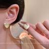 Матовые объемные серьги-гвоздики в форме сердца с текстурой женские серьги в холодном стиле серьги для commuters