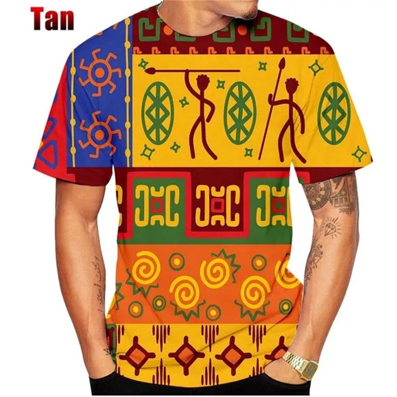 Summer Hot Sale 3D Print Africa Dashiki T Shirt For Men Plus Size Short-sleeved Round Neck Men's Tee Tops Streetwear Ropa Hombre