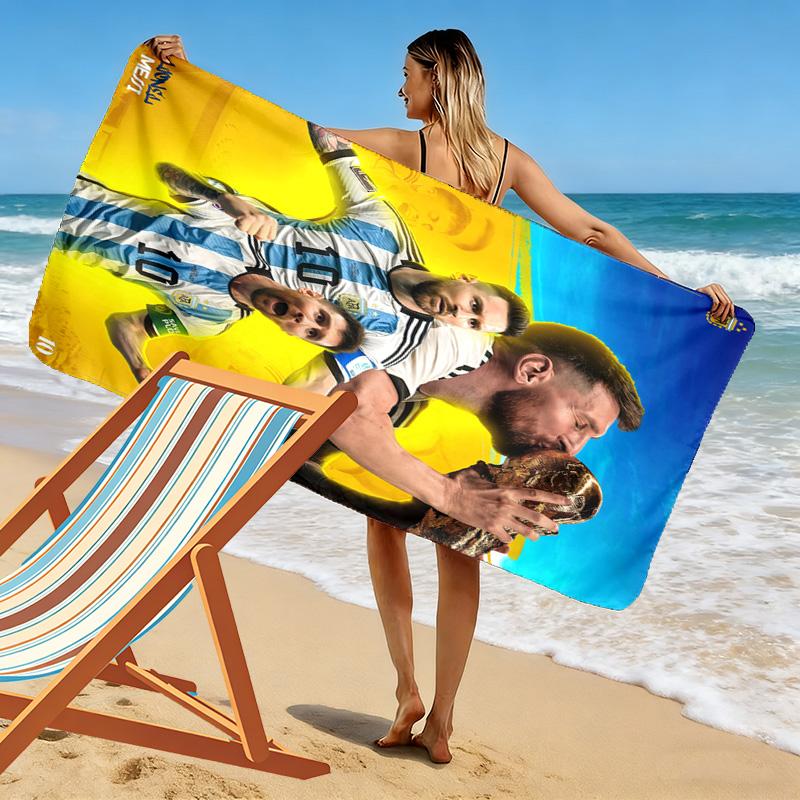 Ronaldo's Legacy: Number Journey beach towel beach soft seaside Outdoor pool towel quick-drying swim towel beach towel beach Fashion printing