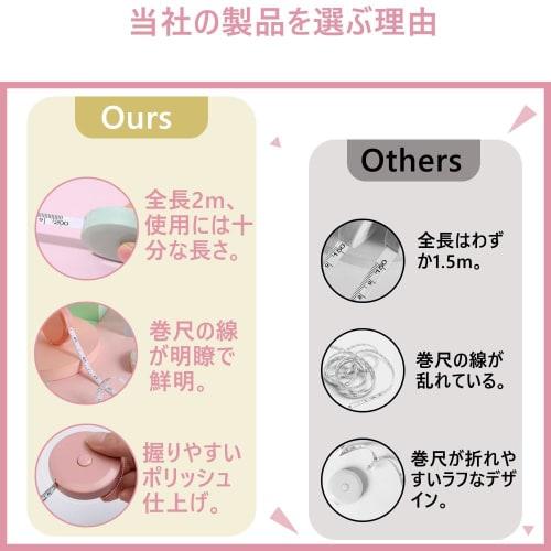 Set of 2 Tape Measures, Metric and Imperial, Double-Sided Scale, Work Tape, Ruler Tape, Mini Tape Measure, 3D Measurement, Crafts Measurement, Height