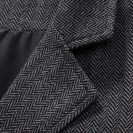 Men Suit Waistcoat Lapel Sleeveless Single Breasted Business Suit Vest Solid Color Slanted Hem 3D Pockets Chain Decoration Waistcoat