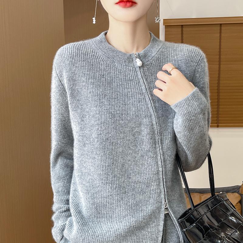 Женский кашемировый кардиган Qinghe кашемир 30% кашемир 70% шерсть осенне-зимний кашемировый кардиган мягкий и теплый