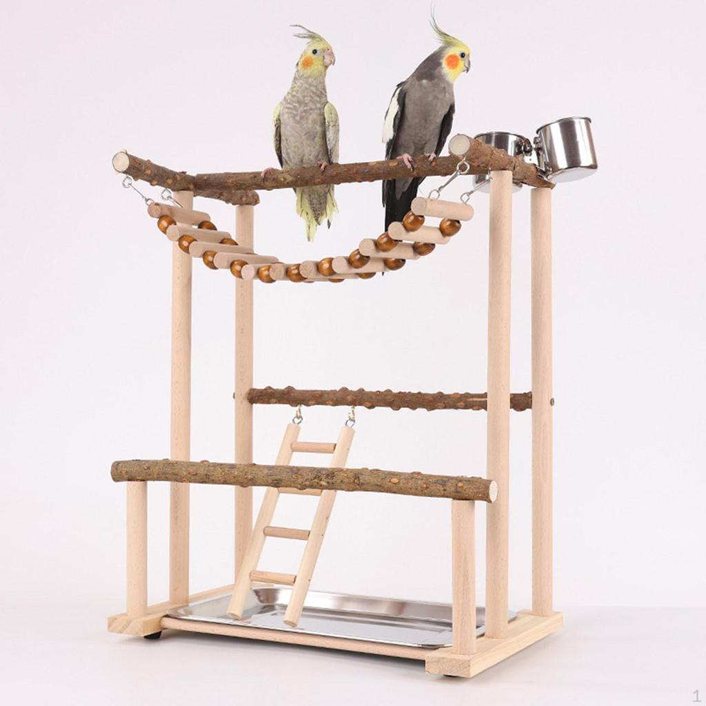 Игровая площадка для попугаев, игровой стенд, игрушки для упражнений, деревянная жердочка для попугаев, тренажерный зал,