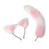 Cat Ears Headband and Faux Tail Keychain Elegant Cosplay Accessories Stylish Pendant for Handbag Backpack Decoration