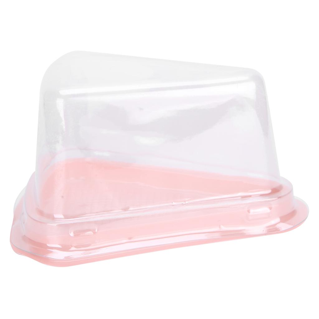 100Pcs Triangular Cake Holder Box Transparent PET Food Cupcake Packaging Container