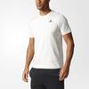 Adidas Plain Minimalist Round Neck Printed Logo Short Sleeve T-Shirt Men Tops White Gray B47356