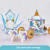 Creative Luxury Ice Castles Playground House Movies Winter Snow Horse Figures Building Blocks Set Toy For Girls Diy Gift
