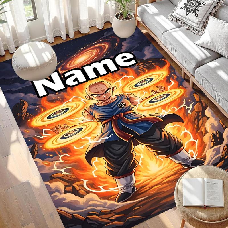 Персонализированный ковер с принтом DRAGON BALL, Универсальный домашний ковер, для игровой комнаты, квартиры, балкона, прихожей, коридора. Подарок