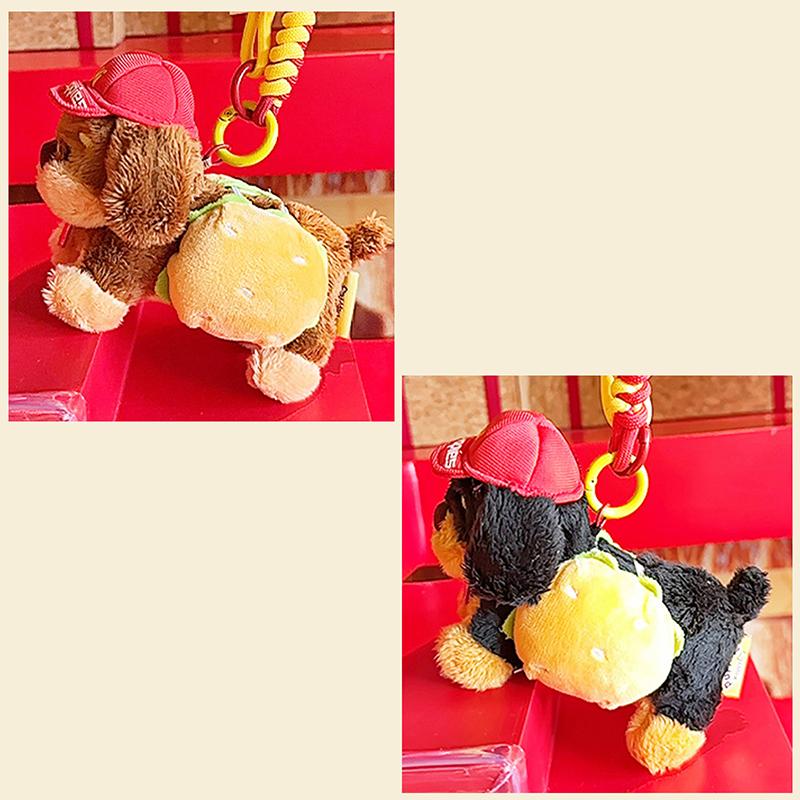Плюшевая подвеска в виде собаки-сосиски, камера, гамбургер, декоративная кукла, брелок, кукла, ручная игрушка, подарок