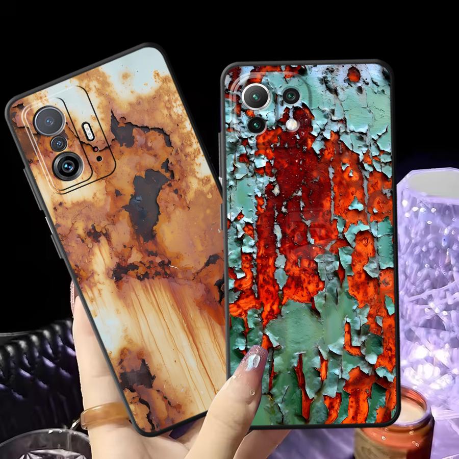 Ретро-чехол с эффектом ржавчины для Xiaomi Mi 9 11T 14 Pro 9T 10 11 13 Lite 10T CC9Pro 13