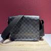 [Б/У] Почтальонская сумка District Damier Клетчатая Деловая Для поездок на работу Универсальная Портативная Маленькая Наплечная Сумка Через плечо - Очень Хорошее Состояние #5GBBGZ