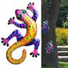 Iron Gecko Wall Decor Home Decoration Artwork Outdoor Hanging Ornament for Trees Fences Porches