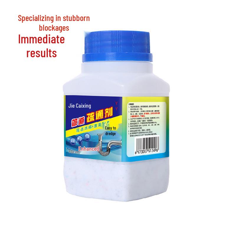 Мощное средство для прочистки труб с активным кислородом - Растворяет и дезодорирует для дезинфекции ванной комнаты, кухни и туалета