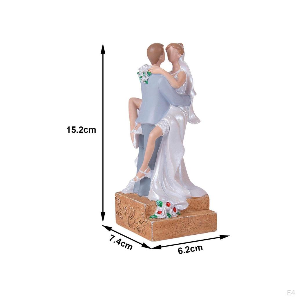Wedding Cake Topper Bride and Groom Figurine Decoration Dolls for