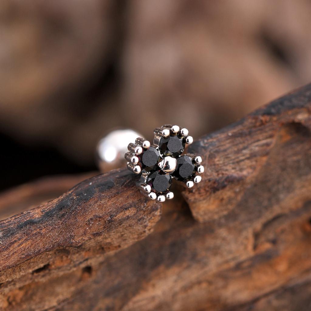 Набор из 10 серег для хряща средней части хеликса, трагуса, конха, 20G, гипоаллергенная хирургическая нержавеющая сталь, циркон, женские пирсинг-украшения