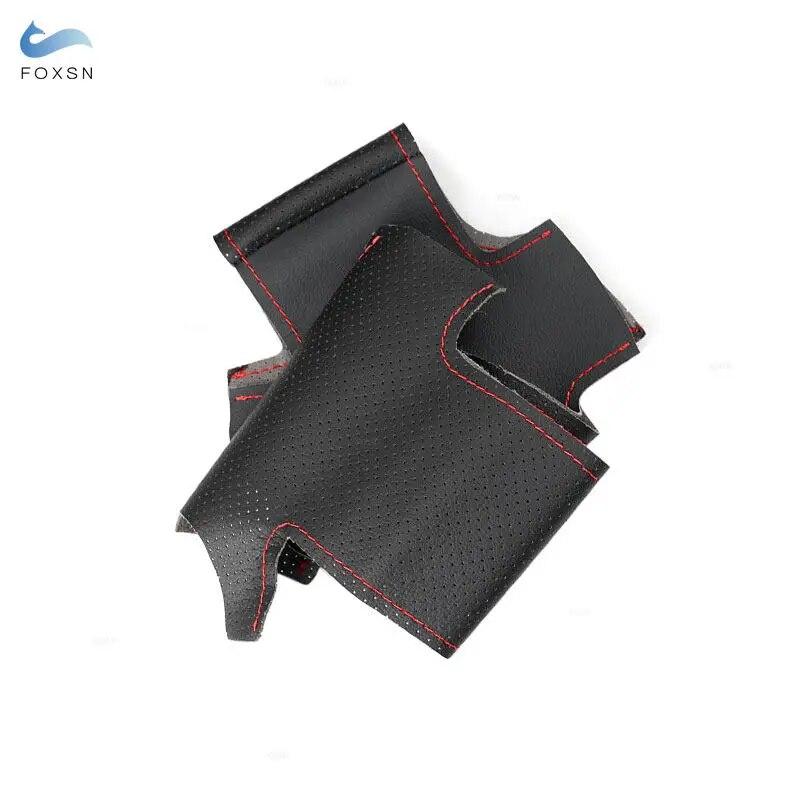 Оплетка на руль для Honda City 2002-2008 Civic 2002-2005 Fit Jazz 2001-2005 Автомобильный руль с перфорированным кожаным чехлом