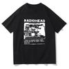Radiohead T-Shirts Indie Anime T-Shirt Letnia Męska Koszulka Z Wysokiej Jakości Popularnej Bawełny Streetwear