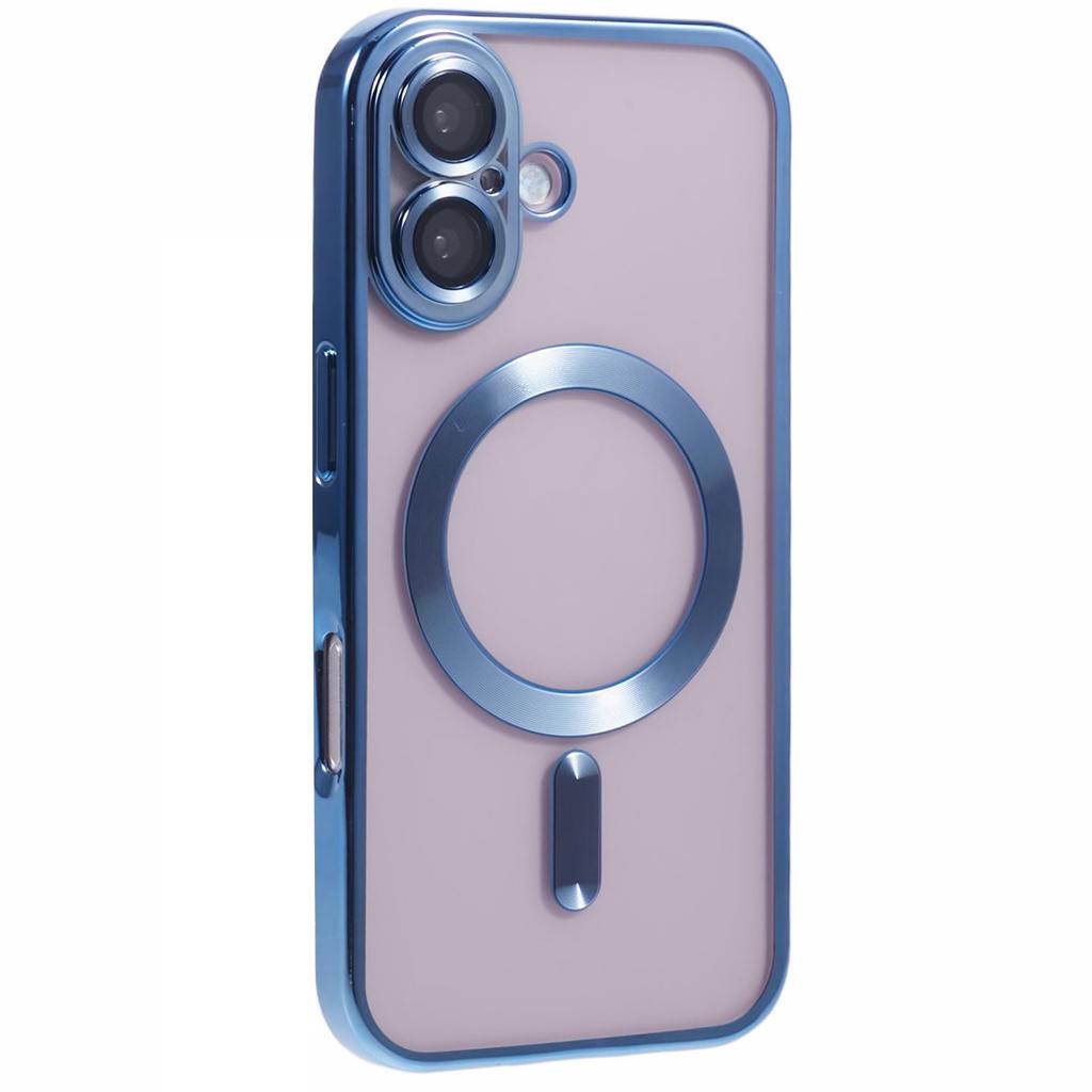 For iPhone 16 Case Compatible with Magsafe Clear TPU Phone Cover with Lens Film
