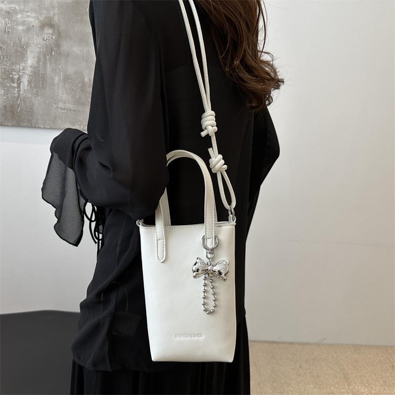 Новая повседневная сумка через плечо для мобильного телефона, простая и модная корейская сумка через плечо, женская красивая сумка-ведро