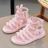 Western Style Sandals Children's Roman Shoes Soft Sole Open Toe Little Girl Princess Shoes