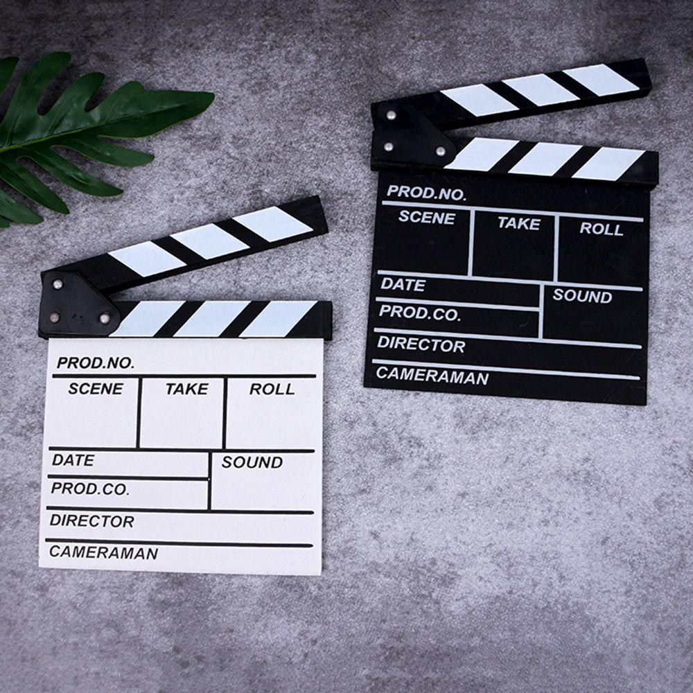 30 X 27cm Wooden Photography Prop Cinema Video Scene TV Movie Clapboard Clapperboard