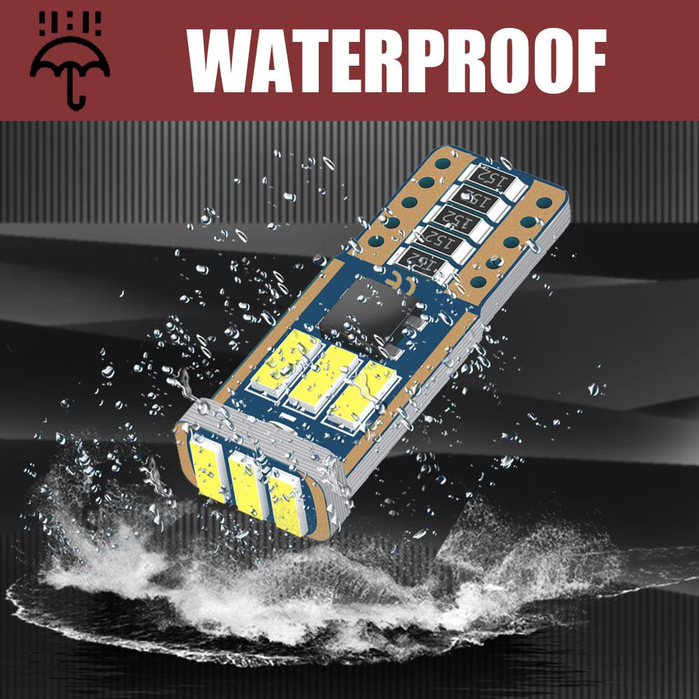 10 шт. Светодиодные лампы W5W T10 Canbus 9-SMD 12V 6000K Белый 194 168 Автомобильные внутренние купольные лампы, лампы для номерного знака, парковочные огни, автоматическая сигнальная лампа