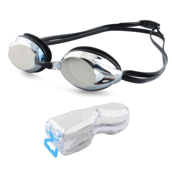 Очки для плавания с защитой от запотевания, прозрачные, с широким обзором, защитой от УФ-лучей, регулируемым ремешком