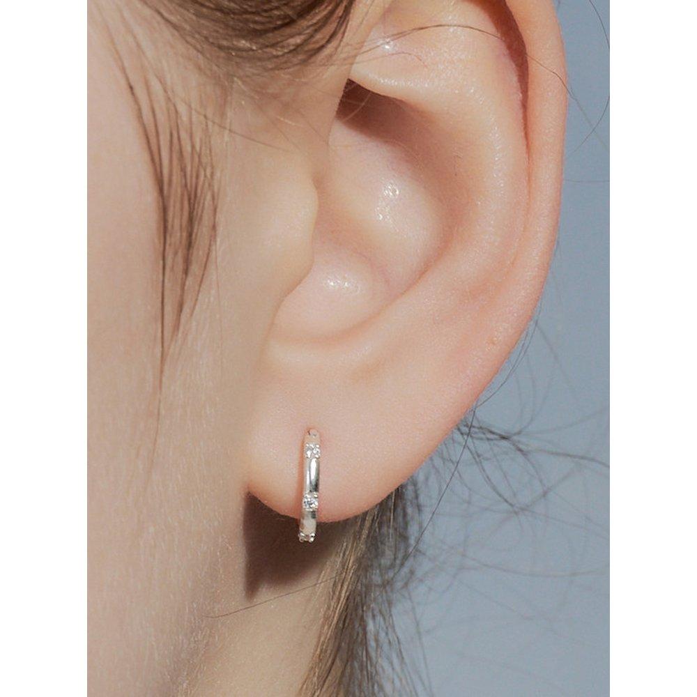 Frosty Cubic Earring