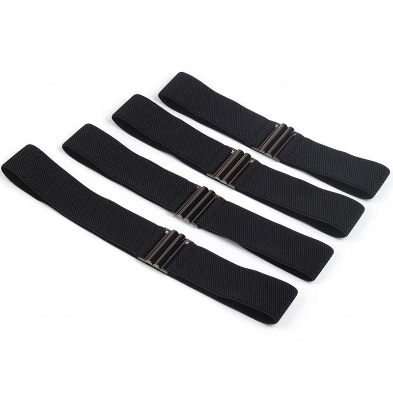 Fashion Elastic Wide Belt For Women Black Corset Belt Metal Buckle Lady Cummerband Stretch Waistband Female Coat Dress Accessory