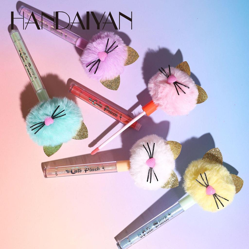 HANDAIYAN 5 цветов, блеск для губ, долговечный, милый, блестящий, красный, телесный, помада, жидкий, водостойкий, увлажняющий, светящийся блеск для губ, макияж