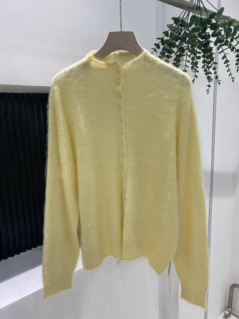 2026 Autumn Women's Brushed Cashmere Cardigan - Soft, Lightweight, High-End Knitwear