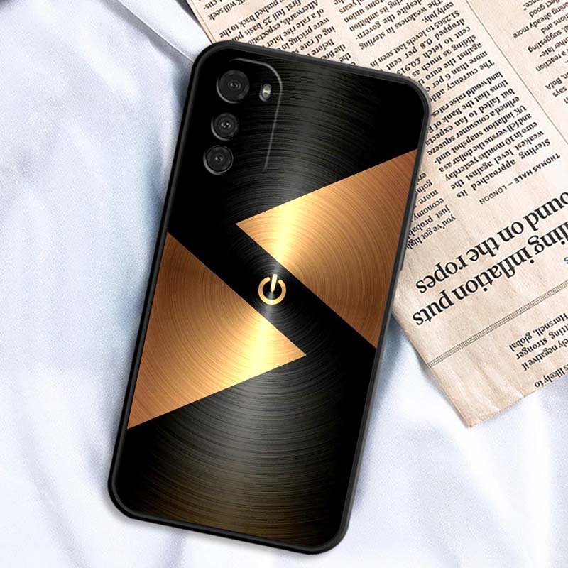 Цветной светящийся узор 'Искусство' Для Motorola G85 Edge 50 G24 G35 G14 G04 40 G72 G34 G G54 G13 G32 5G Черный чехол для телефона