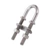 Marine U Shape Bolt Bow Eye 304 Stainless Steel Silver Rust Resistant Boat Yacht Hardware