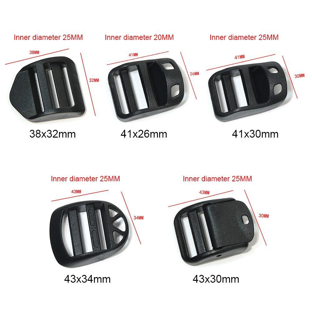 Outdoor Sport Bag Hook Webbing Strap Buckle Backpacking Release Parts Adjustable Slider Fastener
