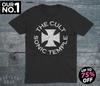 The Cult Sonic Temple Vintage Rock Band Unisex T-Shirt Environmental Peace of Mind Uninhibited Streets Literary and Fresh
