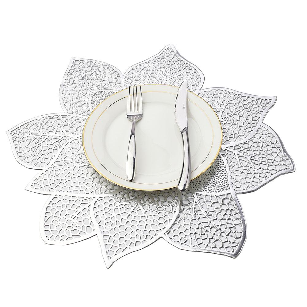 Полый цветочный коврик для столовых приборов, коврик для чашки, тарелка, подставка, противоскользящий праздничный декор