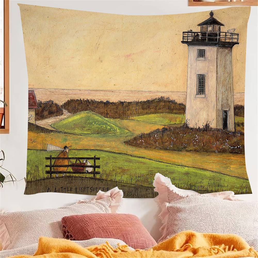 1PC SSam Toft Retro Nostalgia Colorful Tapestry Wall Hanging Bohemian Wall Tapestries Mandala Wall Hanging Sheets