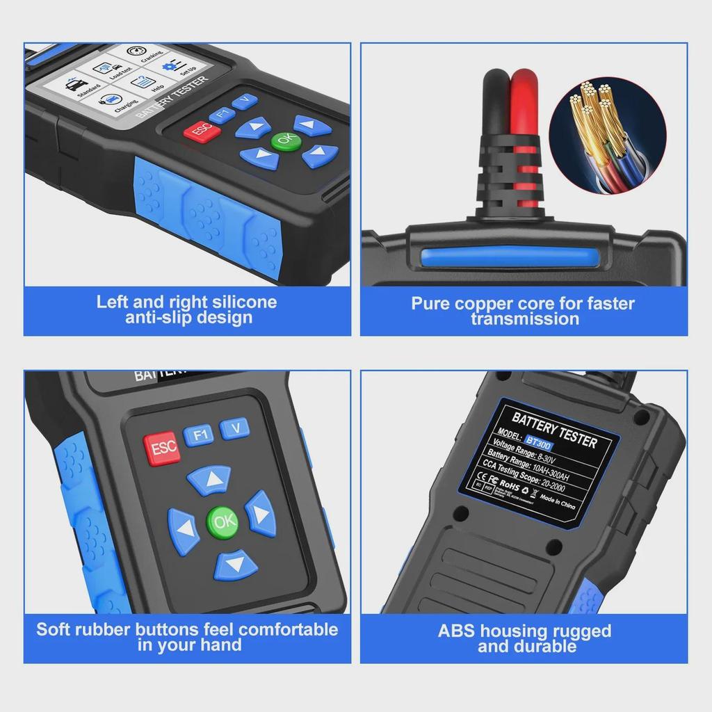 BT300 Car Battery and Diagnostic Tester