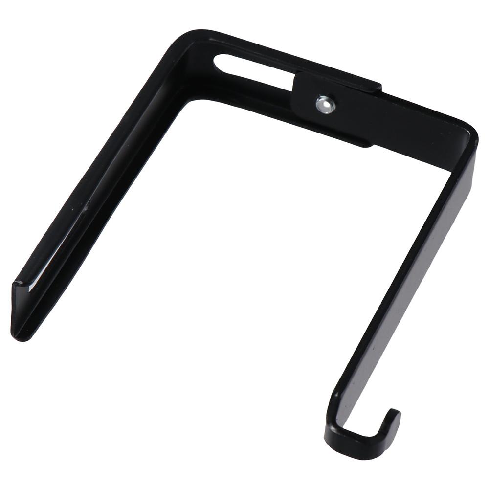 Металлический держатель для зеркала на дверь Черный Универсальный Набор держателей для перегородок Регулируемые держатели для кубиклов Дом