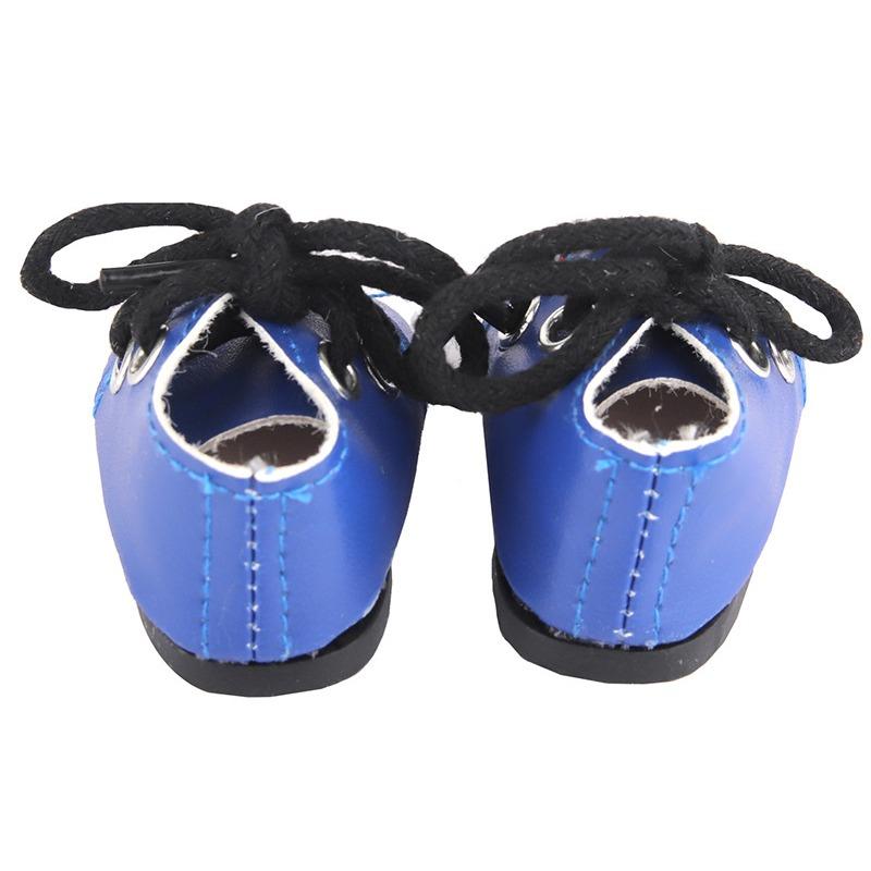 1 пара кукольной обуви из искусственной кожи со шнурками для 14-дюймовых кукол, аксессуары, игрушки