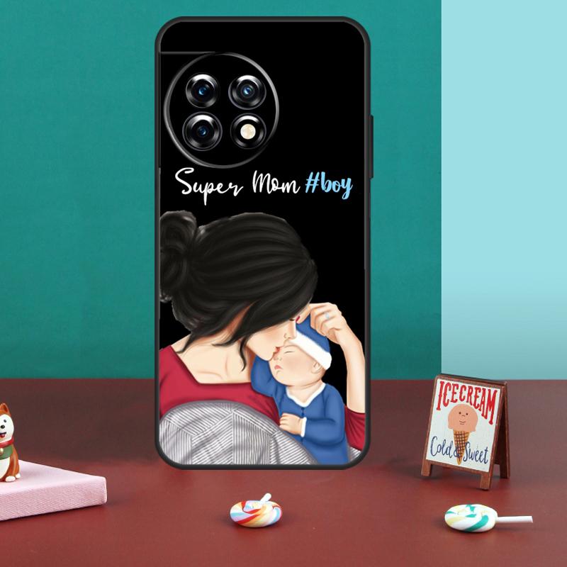 Чехол Super Dad Mom Baby Girl Twin для OnePlus 11 8 9 10 Pro 8T 9R 9RT 10T OnePlus Nord 2 2T CE 3 Lite N30 N20 N10